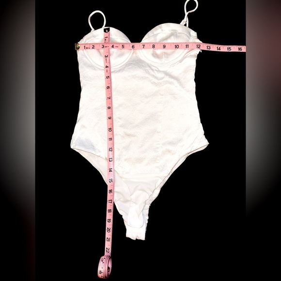 ZARA SATIN EFFECTS BUSTIER BODYSUIT - Picture 2 of 6